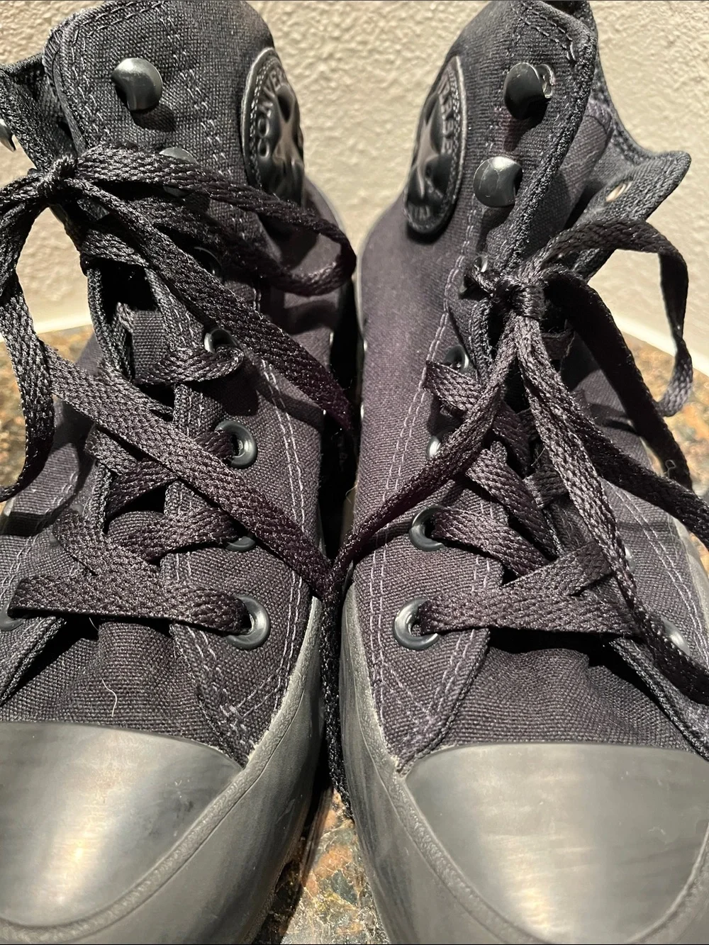 Converse Black High-Top Lugged Canvas Sneakers